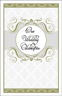 Wedding Program Cover Template 13E - Graphic 6